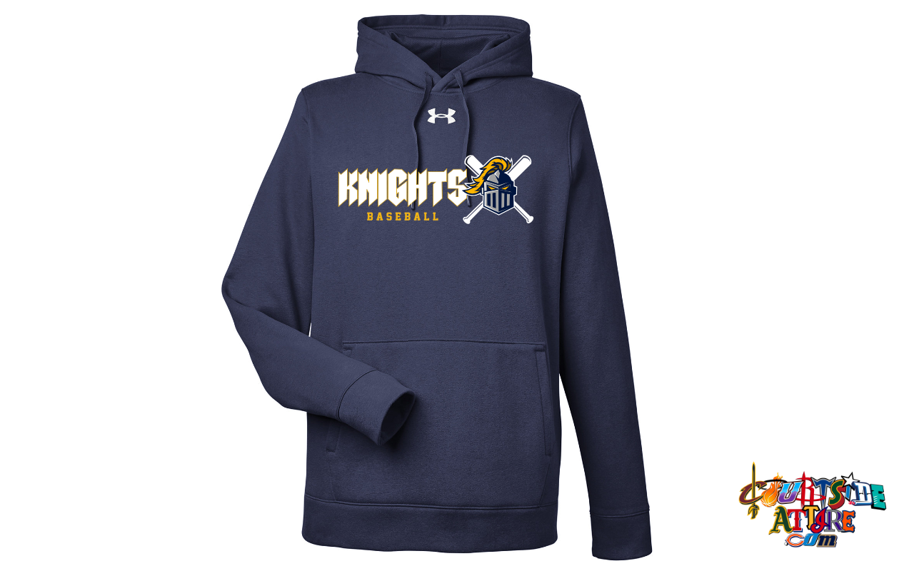 Under Armour Men's Rival Pullover Hooded Sweatshirt Navy EYRA Knights 1379757