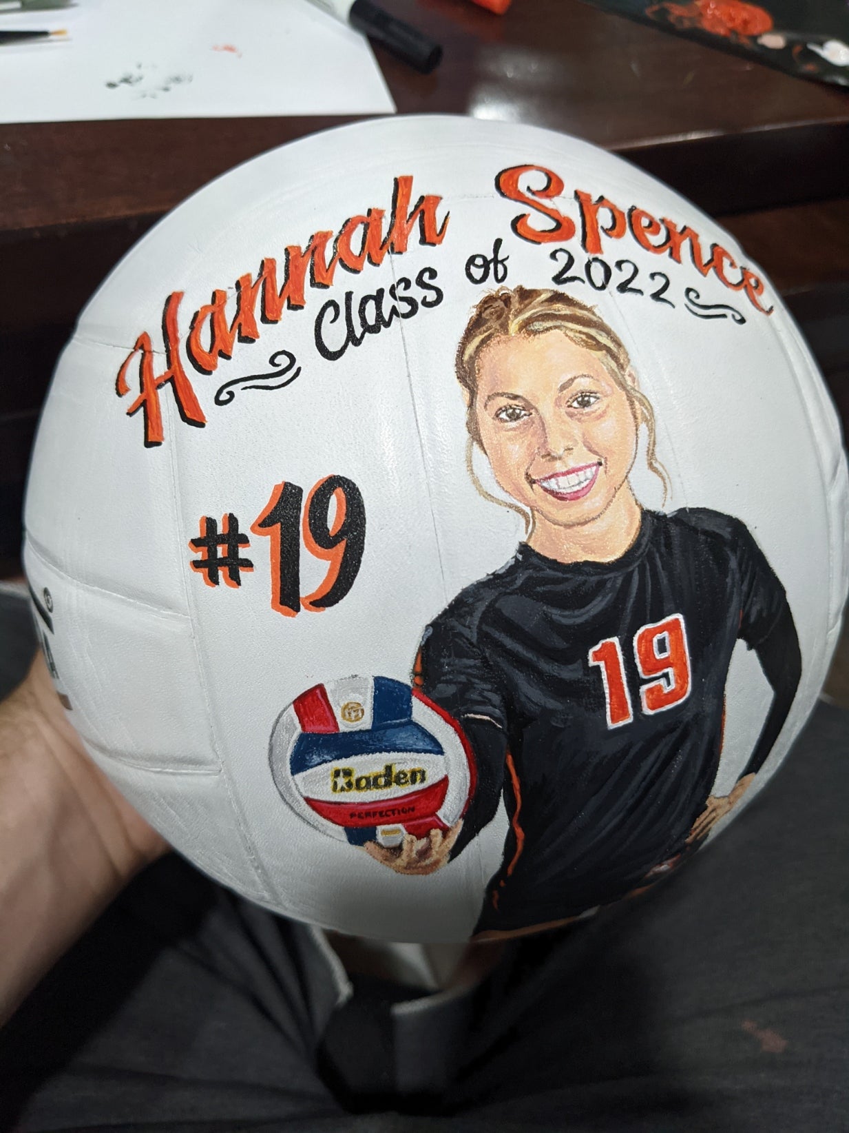 Custom hand painted portrait balls and helmets