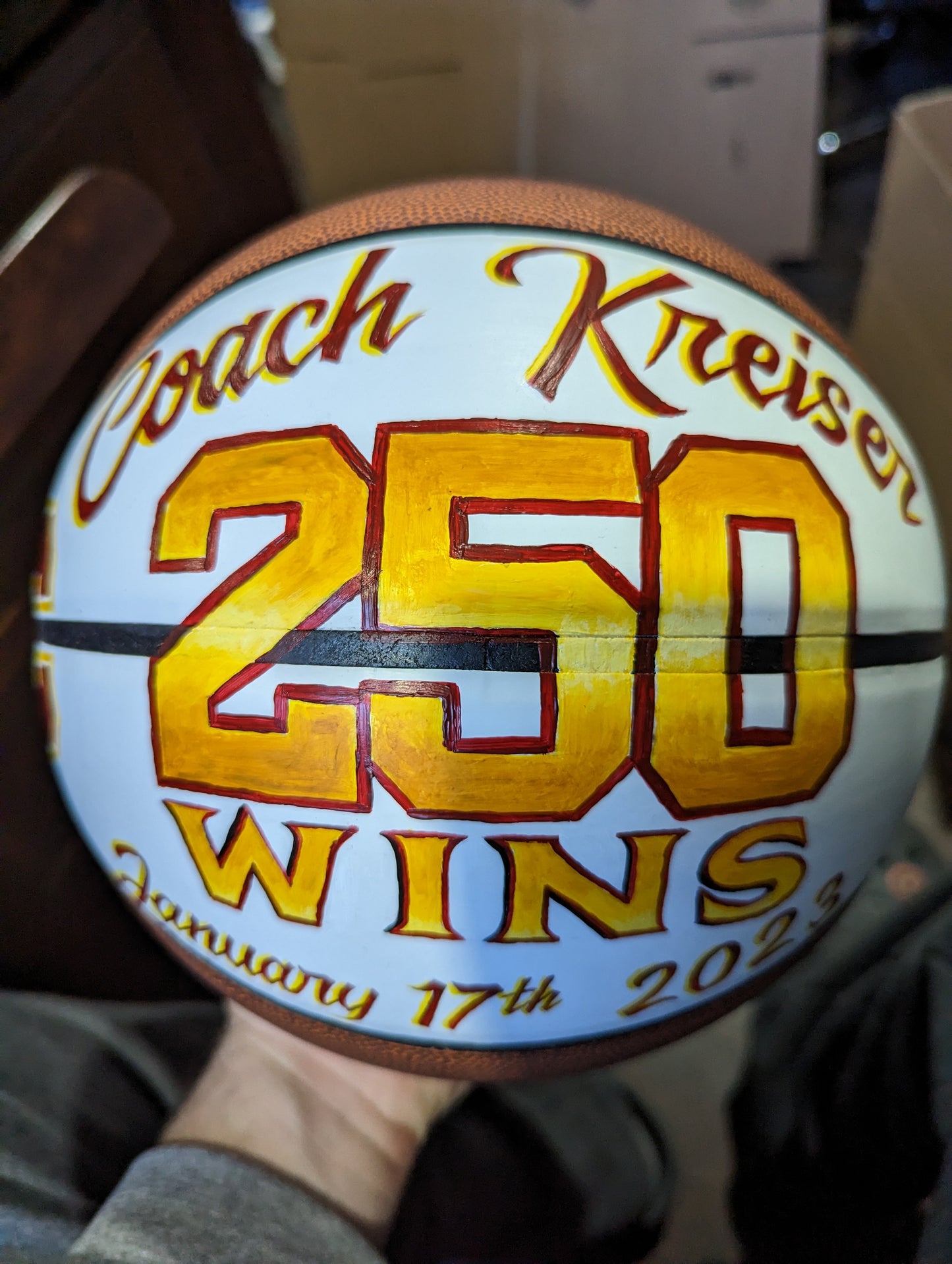 Custom hand painted portrait balls and helmets