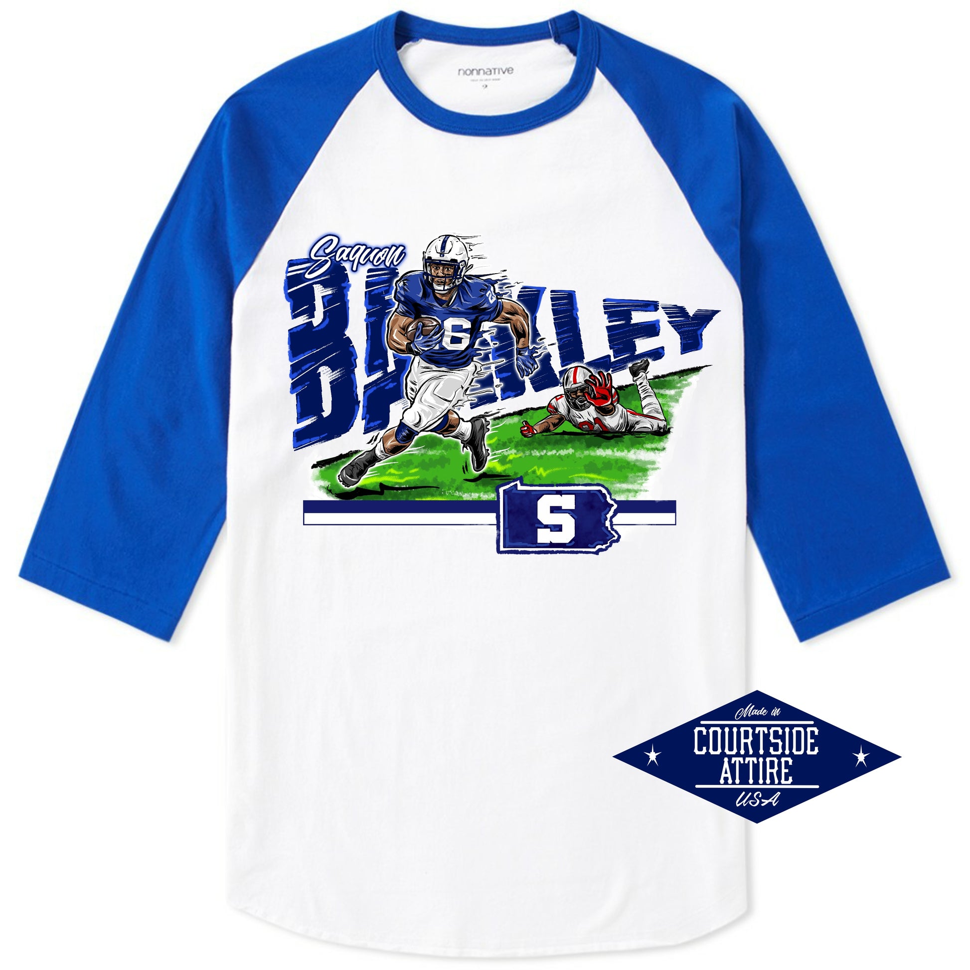 Saquon Barkley Youth Shirt, New York Football Kids T-Shirt