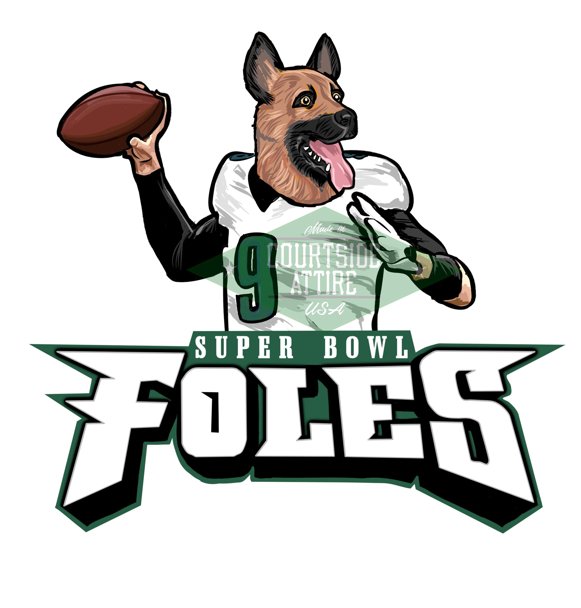 Super Bowl Nick Foles Eagles Underdog Shirt Shirt Mens Philadelphia je –  Courtside Attire