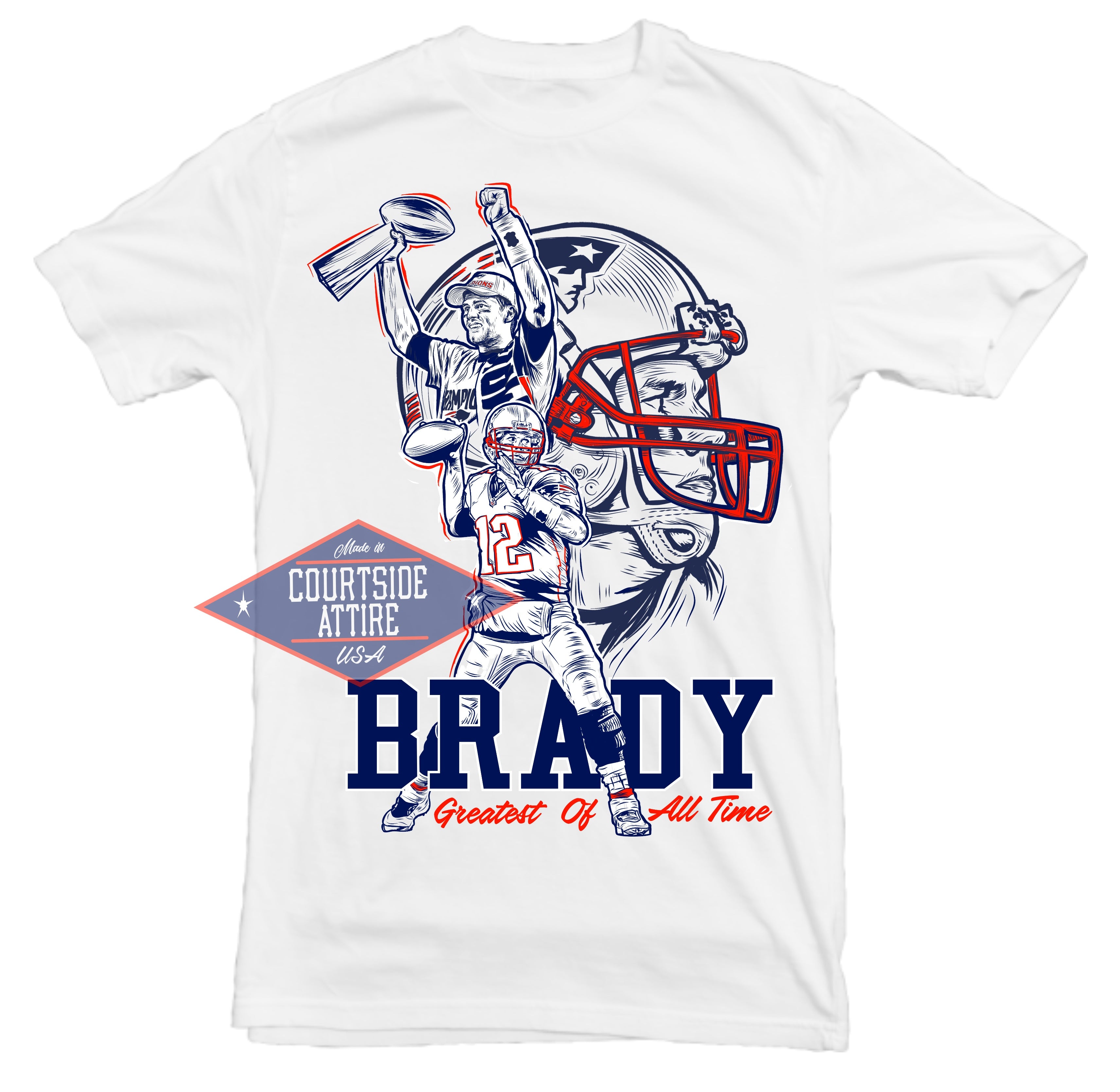 Tom Brady 12 Greatest Of All Time Signatures Shirt - iTeeUS